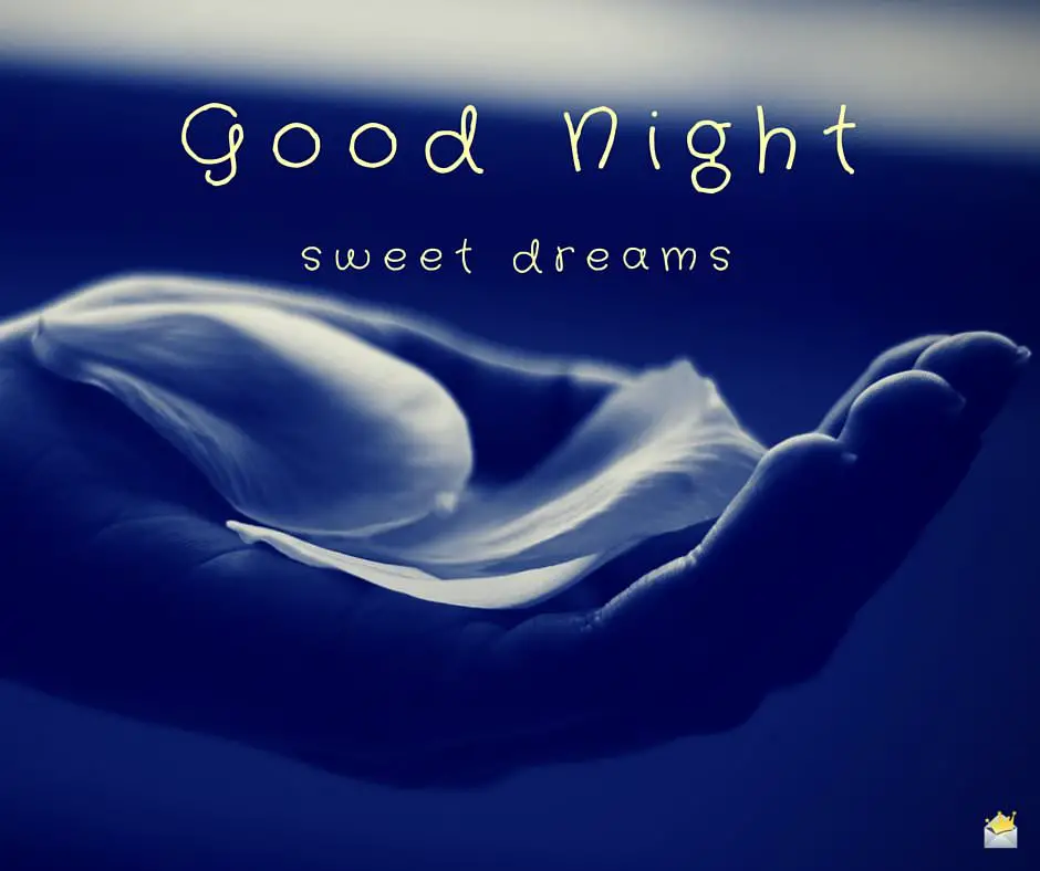 Good Night. Sweet dreams.