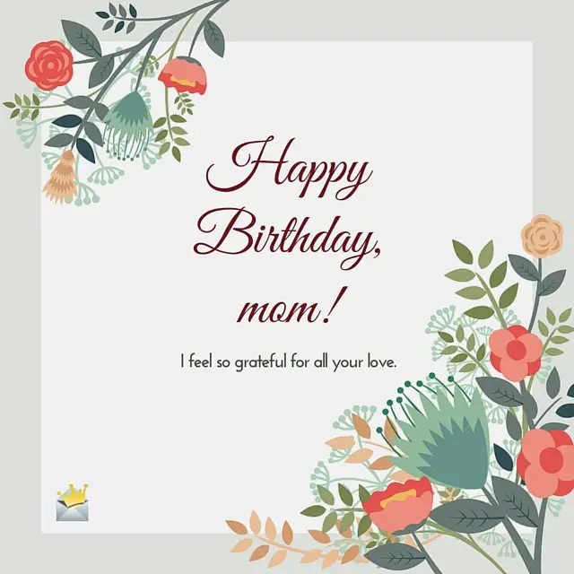 Happy Birthday, Mom!