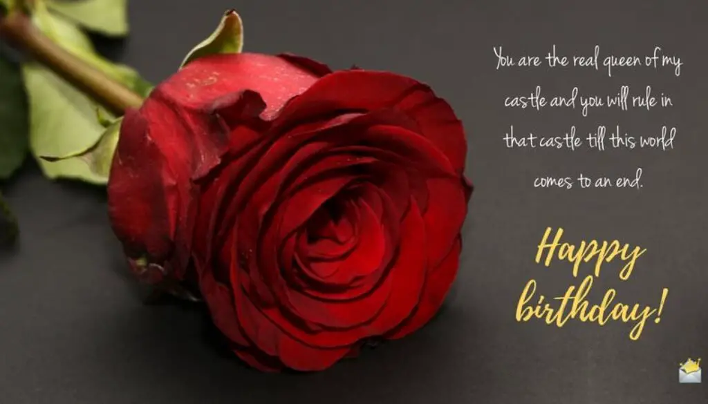 Romantic Birthday Message to your Wife.