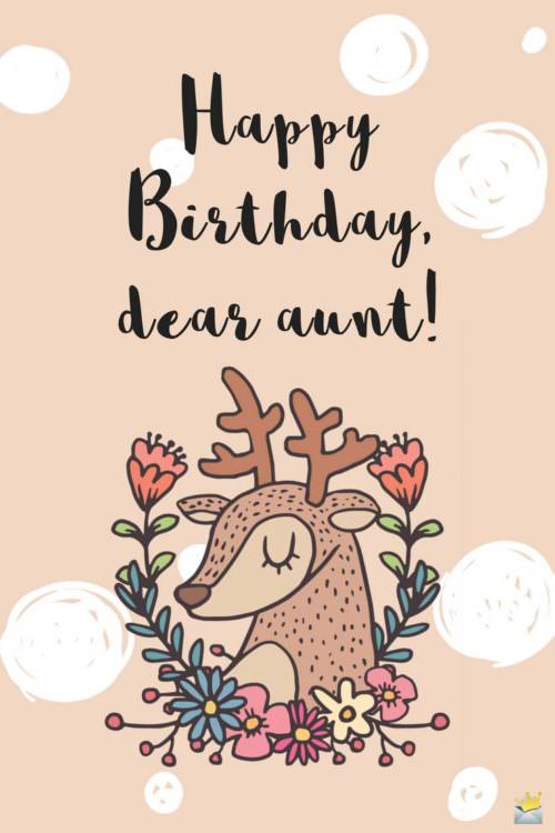 Happy Birthday, Auntie! | Sweet and Cute Wishes for Her