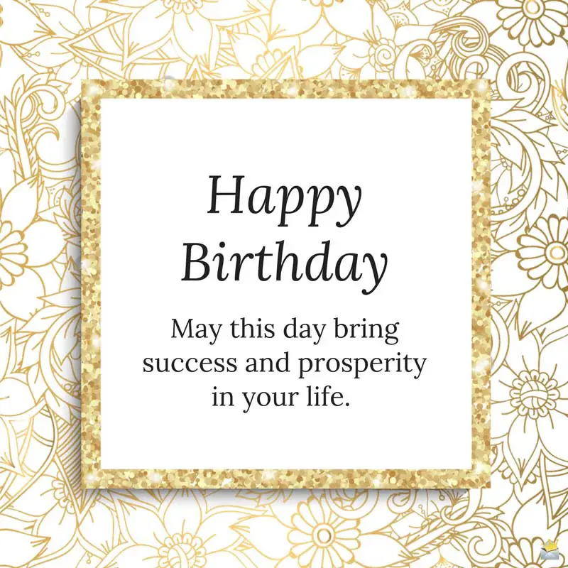 Professional Birthday Wishes For Employers And Employees