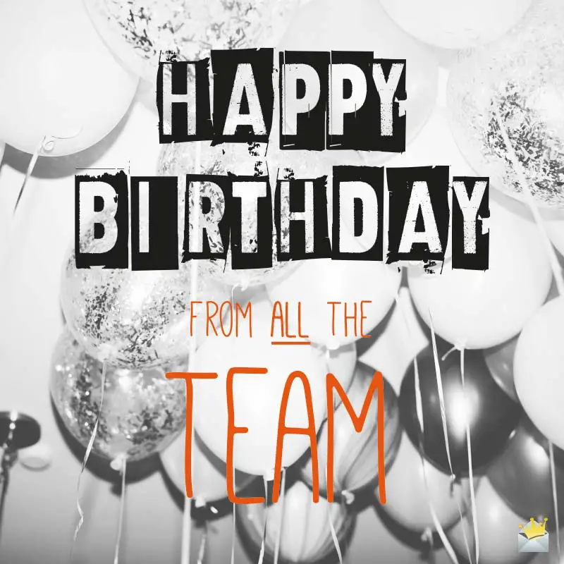 Happy Birthday From Team