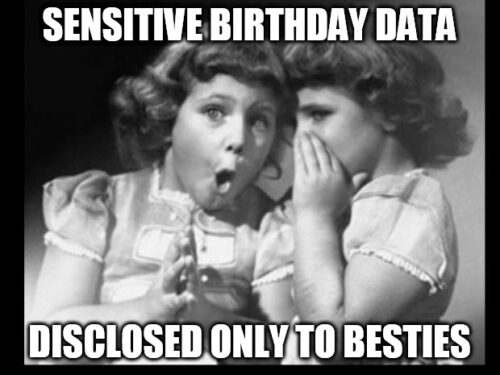 Funny Friends sharing birthday meme.