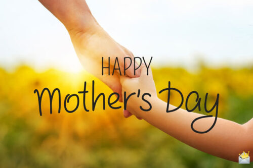 Happy Mother's Day.