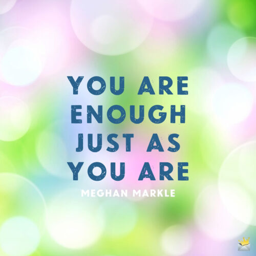 Good morning quote by Meghan Markle. 