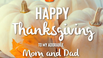 Thanksgiving image with pumpkins to share with parents.