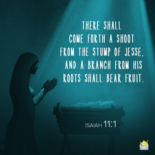 Christmas Bible quote for message, email or social media.