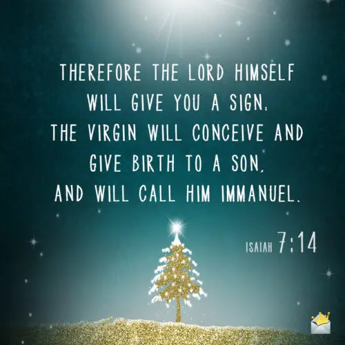 Christmas Bible verse for wishing.