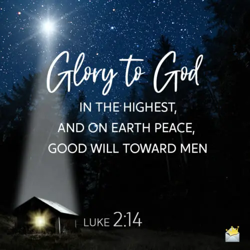 Christmas bible verse on image for chat, mails, messages or social media.