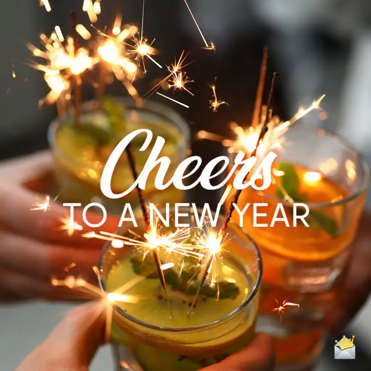 Happy New Year image to help you wish to friends and family on social media, chat, messages or email.