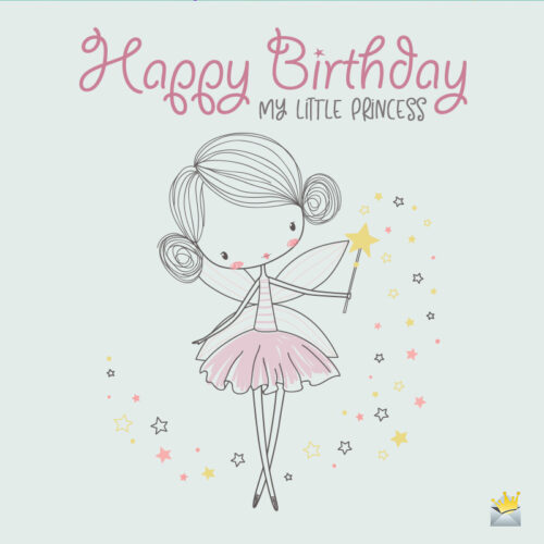 Cute illustration for the birthday of a baby girl or baby boy.