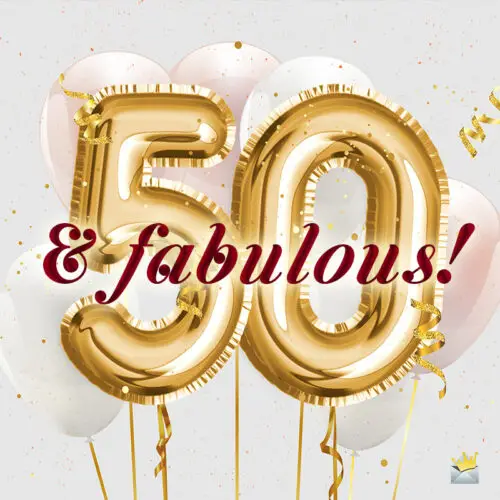 Birthday image for 50th birthday.