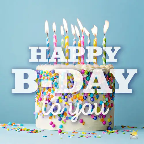 Birthday image with cake.