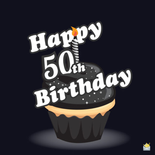 Birthday image for 50th birthday.