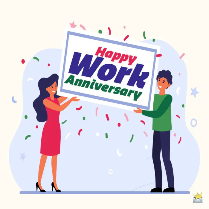 45 Happy Work Anniversary Wishes Love Working With You!