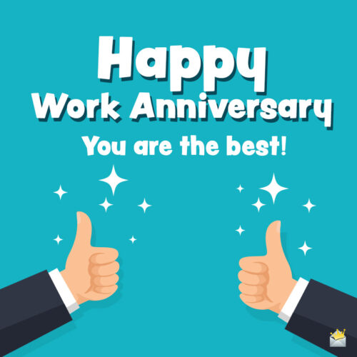 Work Anniversary Wishes