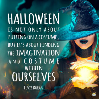 Halloween quote by Elvis Duran.
