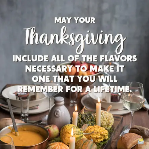 Thanksgiving message to share with a loved one. 