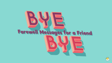 Farewell message.