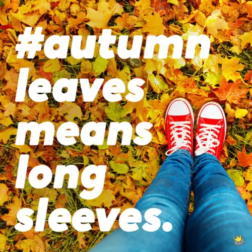 Fall caption for photo posts.