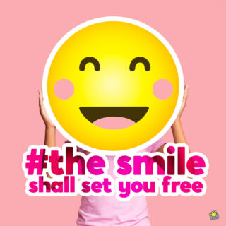 Smile caption for your photo posts on Instagram.