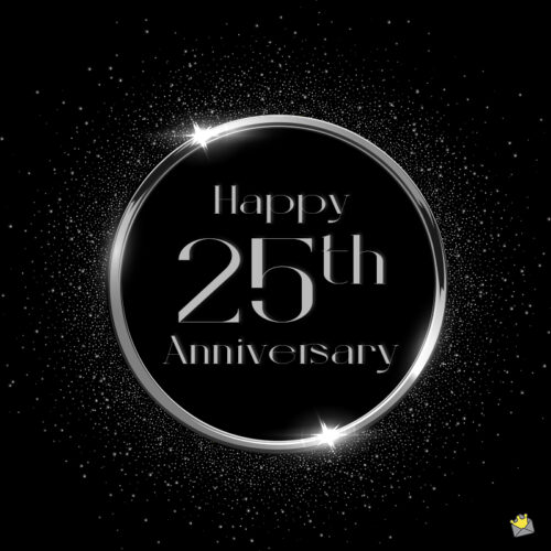 Happy 25th Anniversary Wish.