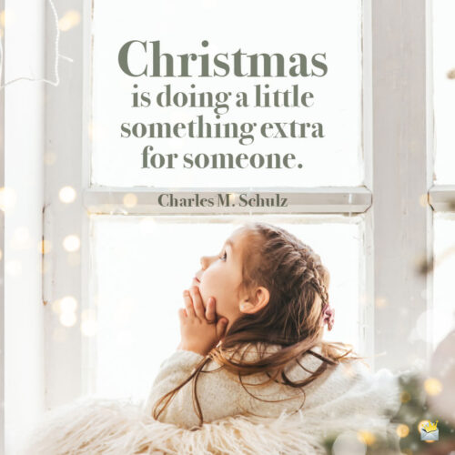 Inspirational Christmas quote.