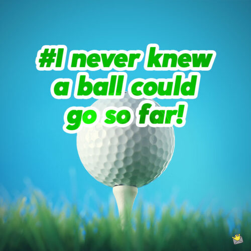 Golf Caption for instagram.