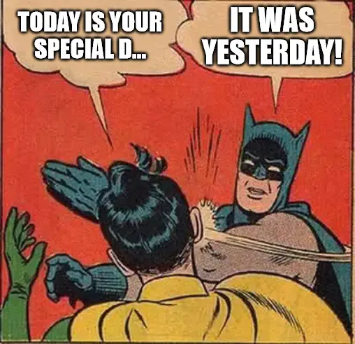 Batman and robin belated birthday meme