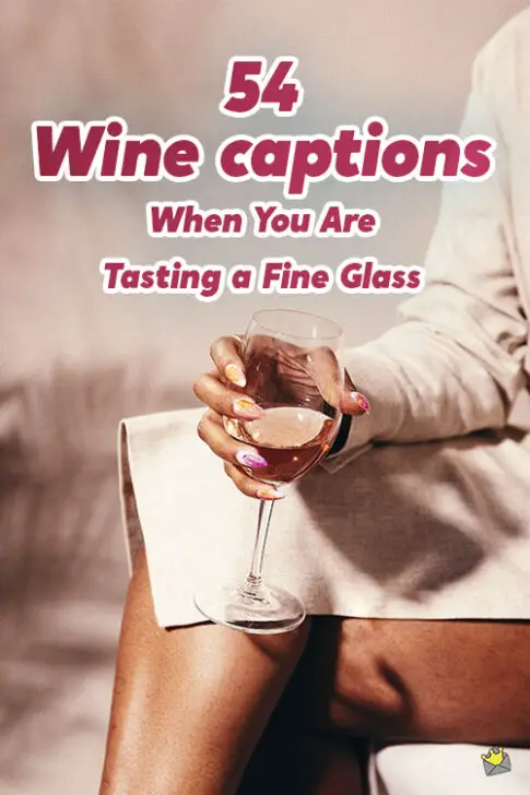 54 Wine Captions When You Are Tasting a Fine Glass